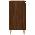 Miniatyrbilde 6 av 11: vidaXL Nattbord brun eik 40x35x70 cm konstruert tre
