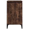 Miniatyrbilde 4 av 11: vidaXL Nattbord røkt eik 40x35x70 cm konstruert tre