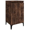 Miniatyrbilde 1 av 11: vidaXL Nattbord røkt eik 40x35x70 cm konstruert tre