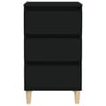 Miniatyrbillede 5 af 11: vidaXL sengebord 40x35x70 cm konstrueret træ sort