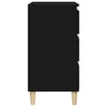 Miniatyrbillede 7 af 11: vidaXL sengebord 40x35x70 cm konstrueret træ sort