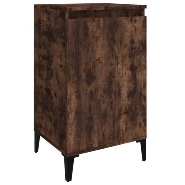 vidaXL Yöpöydät 2 kpl savutammi 40x35x70 cm tekninen puu