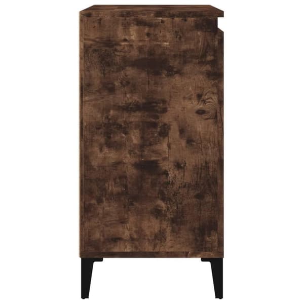 vidaXL Yöpöydät 2 kpl savutammi 40x35x70 cm tekninen puu