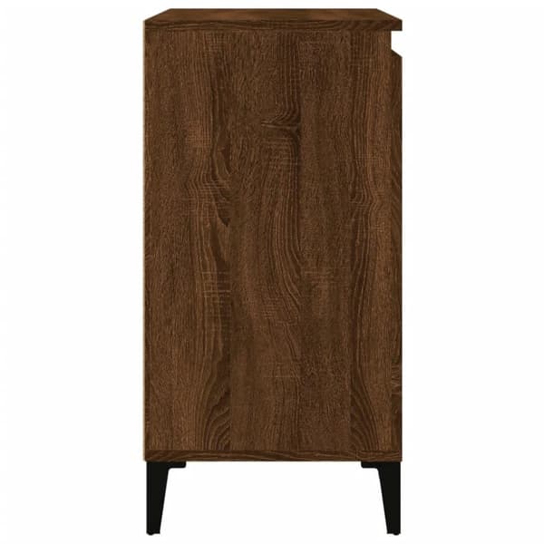 vidaXL Yöpöytä ruskea tammi 40x35x70 cm tekninen puu