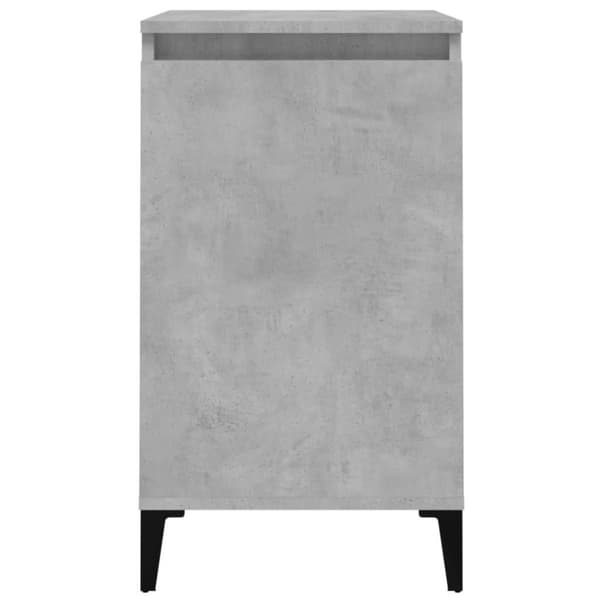 vidaXL sengebord 40x35x70 cm konstrueret træ betongrå