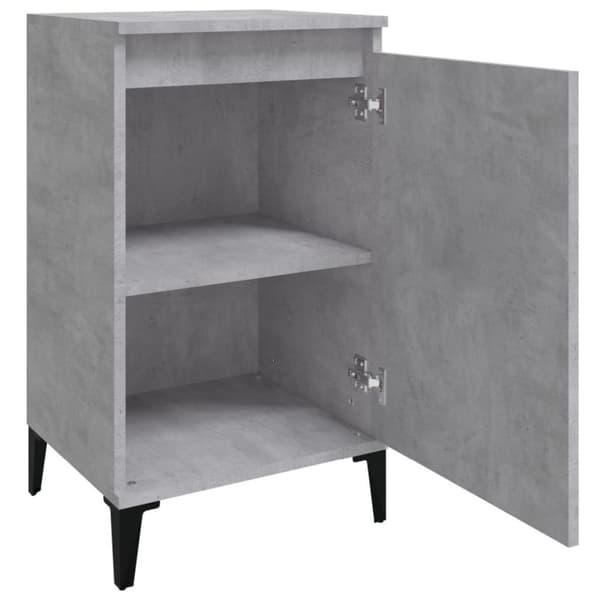 vidaXL sengebord 40x35x70 cm konstrueret træ betongrå