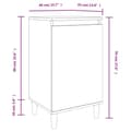 Miniatyrbillede 9 af 11: vidaXL sengebord 40x35x70 cm konstrueret træ sort