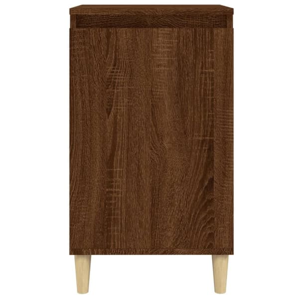 vidaXL Nattbord 2 stk brun eik 40x35x70 cm konstruert tre