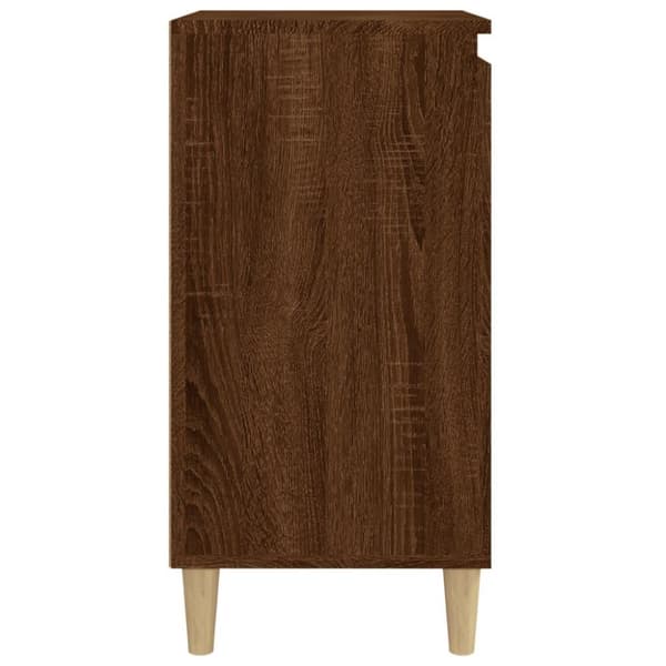 vidaXL Nattbord 2 stk brun eik 40x35x70 cm konstruert tre