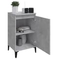 Miniatyrbilde 3 av 11: vidaXL Nattbord 2 stk betonggrå 40x35x70 cm konstruert tre