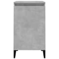 Miniatyrbilde 6 av 11: vidaXL Nattbord 2 stk betonggrå 40x35x70 cm konstruert tre