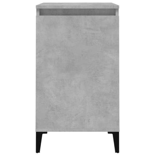 vidaXL Nattbord 2 stk betonggrå 40x35x70 cm konstruert tre