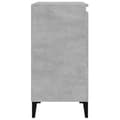 Miniatyrbilde 7 av 11: vidaXL Nattbord 2 stk betonggrå 40x35x70 cm konstruert tre