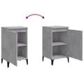 Miniatyrbilde 8 av 11: vidaXL Nattbord 2 stk betonggrå 40x35x70 cm konstruert tre