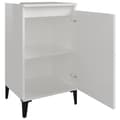 Miniatyrbilde 5 av 11: vidaXL Nattbord høyglans hvit 40x35x70 cm konstruert tre