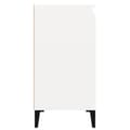 Miniatyrbilde 6 av 11: vidaXL Nattbord høyglans hvit 40x35x70 cm konstruert tre