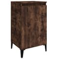Miniatyrbilde 4 av 11: vidaXL Nattbord 2 stk røkt eik 40x35x70 cm konstruert tre