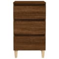 Miniatyrbilde 5 av 11: vidaXL Nattbord brun eik 40x35x70 cm konstruert tre
