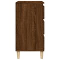 Miniatyrbilde 7 av 11: vidaXL Nattbord brun eik 40x35x70 cm konstruert tre