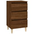 Miniatyrbilde 1 av 11: vidaXL Nattbord brun eik 40x35x70 cm konstruert tre