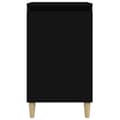 Miniatyrbilde 4 av 11: vidaXL Nattbord 2 stk svart 40x35x70 cm konstruert tre