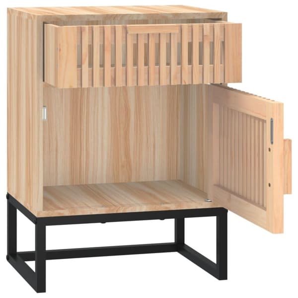 vidaXL sengebord 40x30x55,5 cm konstrueret træ og jern