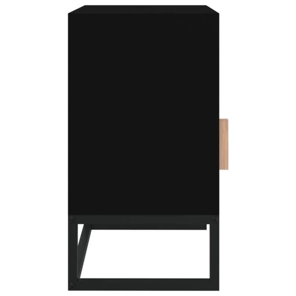 vidaXL Sängbord svart 40x30x55,5 cm konstruerat trä&järn