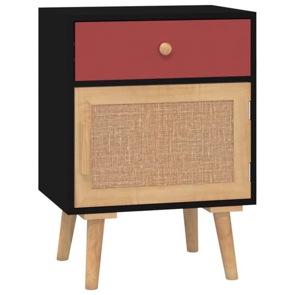 vidaXL Yöpöydät 2 kpl musta 40x30x55 cm tekninen puu