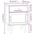 Pikkukuva 9 / 10: vidaXL Yöpöydät 2 kpl musta 40x30x55 cm tekninen puu