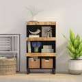 Miniatyrbilde 2 av 8: vidaXL Sideskap 60x33x107 cm heltre mango