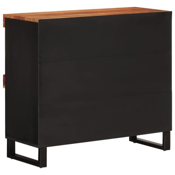 vidaXL Sideskap 85x33x75 cm heltre akasie