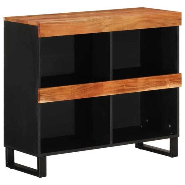 vidaXL skab 85x33x75 cm massivt akacietræ
