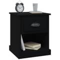 Miniatyrbilde 4 av 10: vidaXL Nattbord svart 39x39x47,5 cm konstruert tre