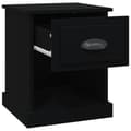 Miniatyrbilde 6 av 10: vidaXL Nattbord svart 39x39x47,5 cm konstruert tre