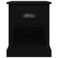 Miniatyrbilde 7 av 10: vidaXL Nattbord svart 39x39x47,5 cm konstruert tre