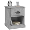 Miniatyrbilde 5 av 11: vidaXL Nattbord 2 stk betonggrå 39x39x47,5 cm konstruert tre
