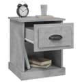 Miniatyrbilde 6 av 11: vidaXL Nattbord 2 stk betonggrå 39x39x47,5 cm konstruert tre