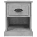 Miniatyrbilde 8 av 11: vidaXL Nattbord 2 stk betonggrå 39x39x47,5 cm konstruert tre