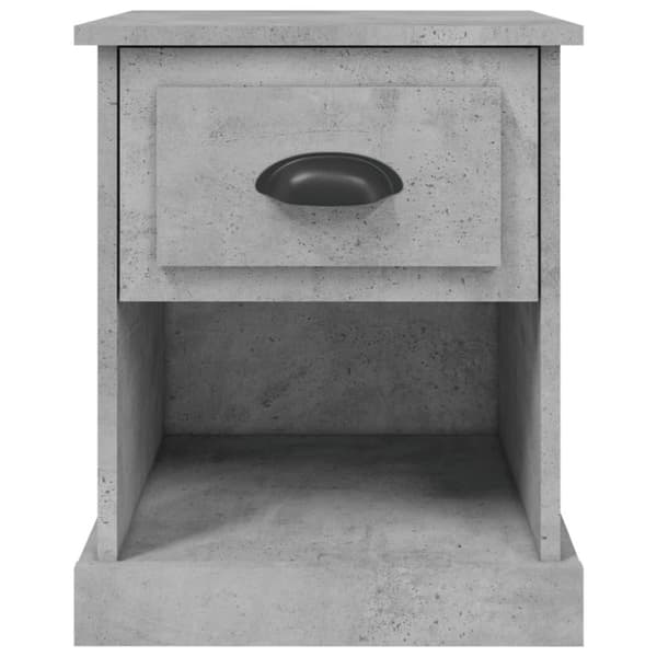 vidaXL Nattbord 2 stk betonggrå 39x39x47,5 cm konstruert tre