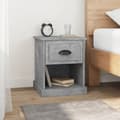 Miniatyrbilde 2 av 11: vidaXL Nattbord 2 stk betonggrå 39x39x47,5 cm konstruert tre