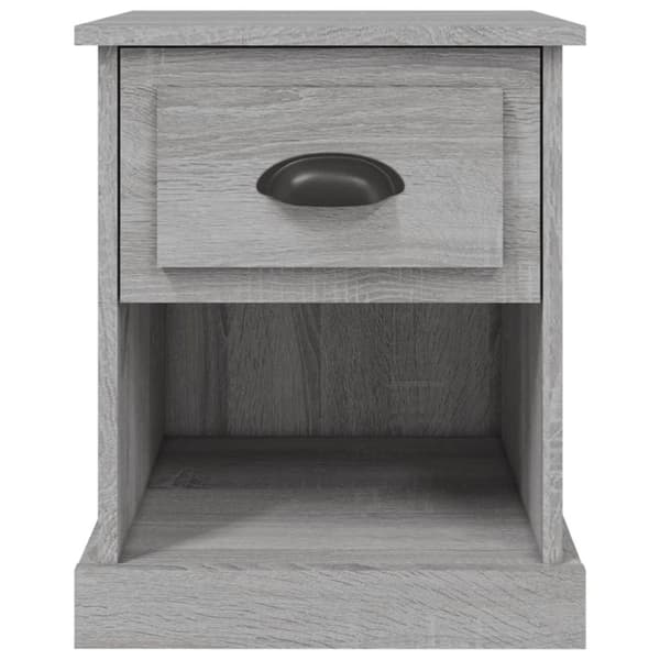 vidaXL Nattbord grå sonoma 39x39x47,5 cm konstruert tre
