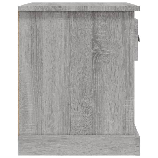 vidaXL Nattbord grå sonoma 39x39x47,5 cm konstruert tre