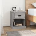 Miniatyrbilde 2 av 10: vidaXL Nattbord grå sonoma 39x39x47,5 cm konstruert tre