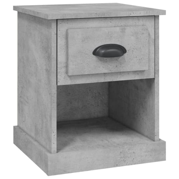 vidaXL Nattbord betonggrå 39x39x47,5 cm konstruert tre