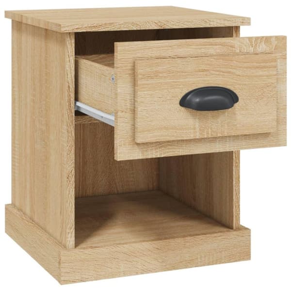 vidaXL Sängbord sonoma-ek 39x39x47,5 cm konstruerat trä