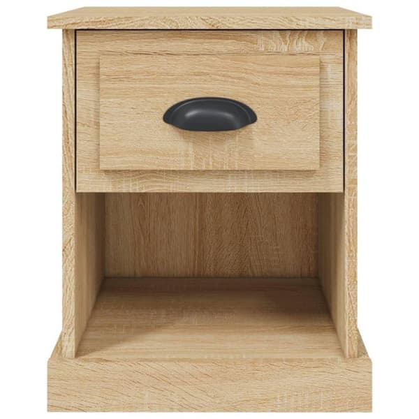 vidaXL Sängbord sonoma-ek 39x39x47,5 cm konstruerat trä