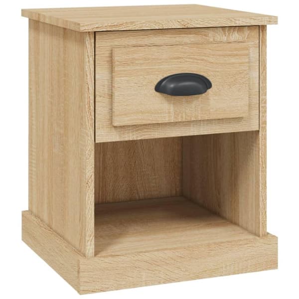vidaXL Sängbord sonoma-ek 39x39x47,5 cm konstruerat trä