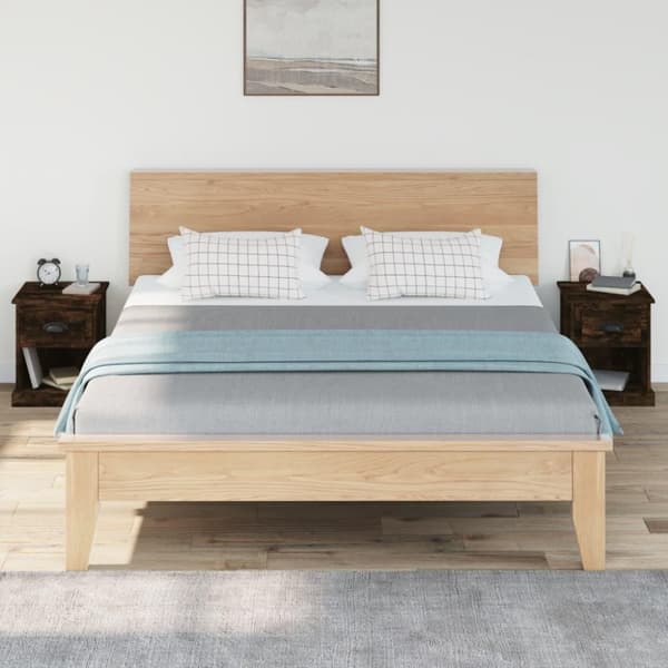 vidaXL Nattbord 2 stk røkt eik 39x39x47,5 cm konstruert tre