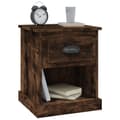 Miniatyrbilde 5 av 11: vidaXL Nattbord 2 stk røkt eik 39x39x47,5 cm konstruert tre