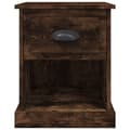 Miniatyrbilde 8 av 11: vidaXL Nattbord 2 stk røkt eik 39x39x47,5 cm konstruert tre